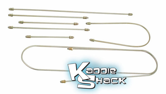 Steel Brake Line Kit, Complete Car, '69 & Later Bug