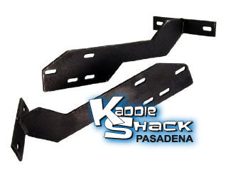Front Early Style Bumper To Late Model Conversion Brackets, pair