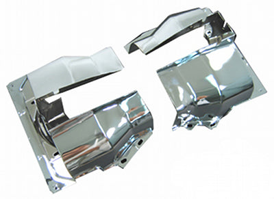 Dual Port Cylinder Shrouds (pair) - Chrome