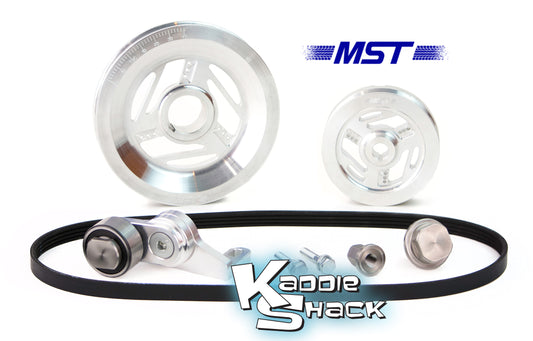 MST Raptor Serpentine Belt Pulley System, Aluminum Finish
