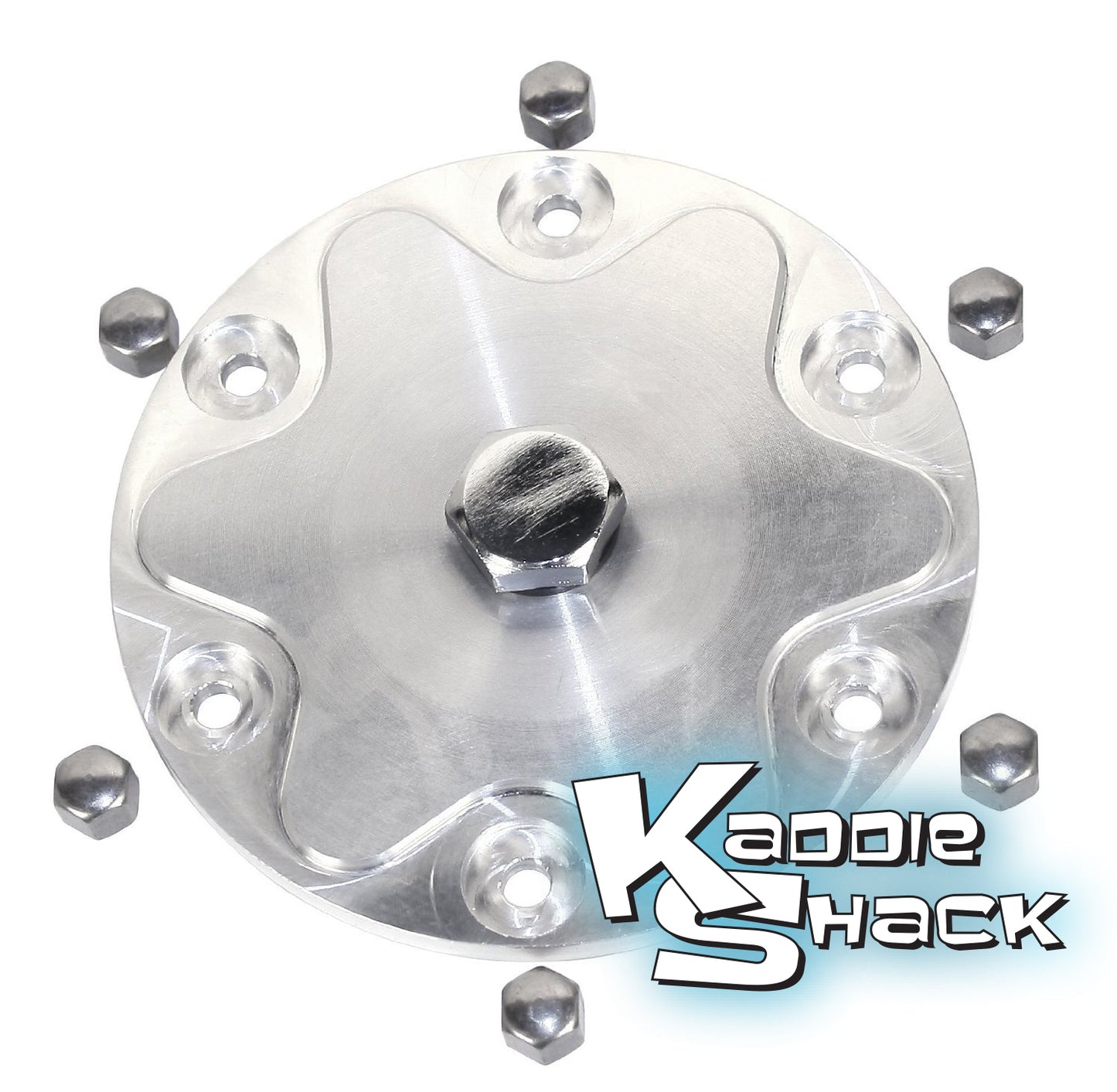 Billet Aluminum Engine Oil Drain Plate Kit with Nuts
