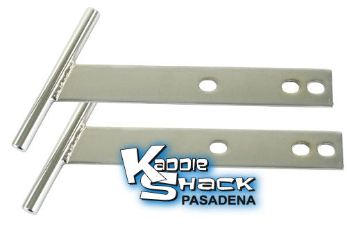 Chrome T-Bars, Pair, '67 and earlier, Front or Rear
