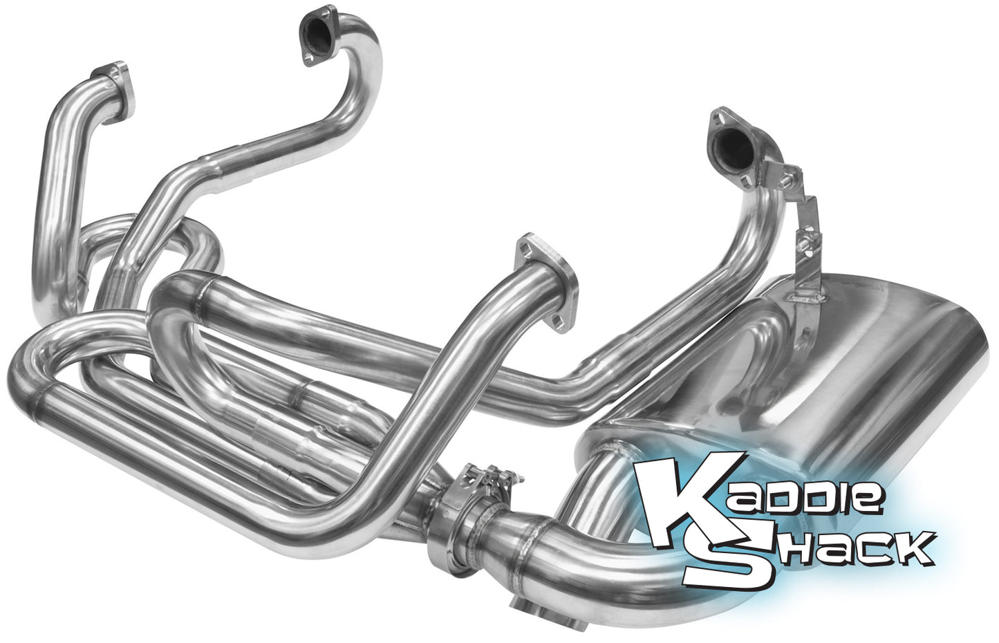 EMPI DELUXE SideFlow Stainless Exhaust System, 1-5/8"