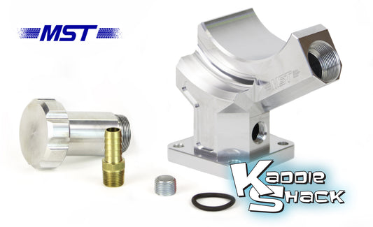 MST CNC-Machined Billet Aluminum Alternator Stand, Silver