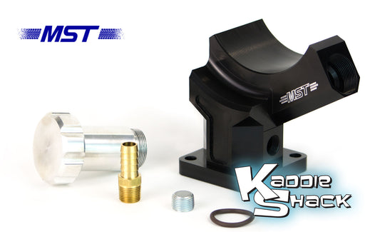 MST CNC-Machined Billet Aluminum Alternator Stand, Black