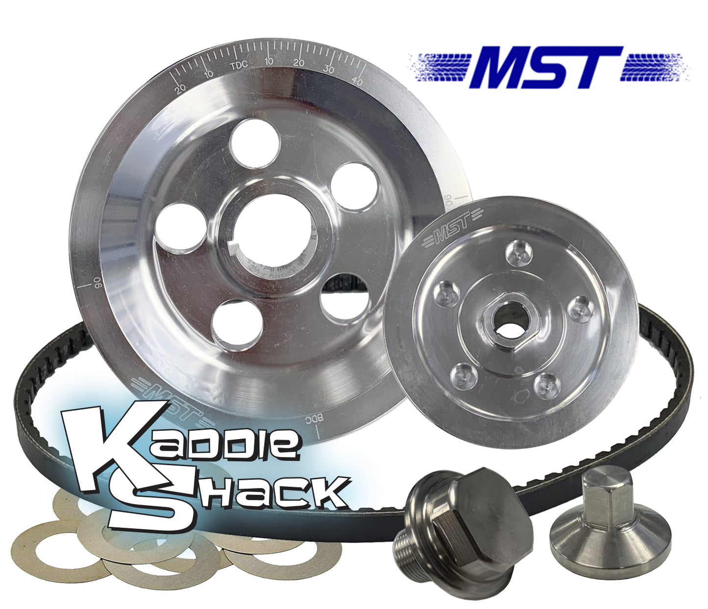 MST Matador V-Belt Pulley System, Polished