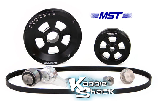 MST Renegade Serpentine Belt Pulley System, Black Anodized