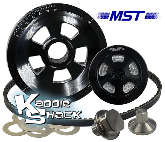 MST Renegade V-Belt Pulley System, Black Anodized