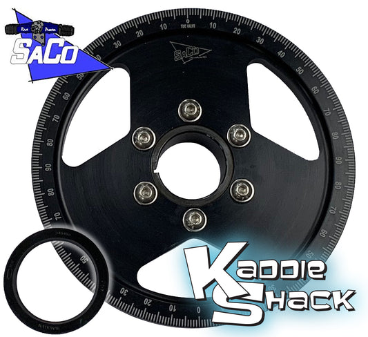 SACO Pie-Cut Sand Sealed Stock Size Pulley, Laser Engraved