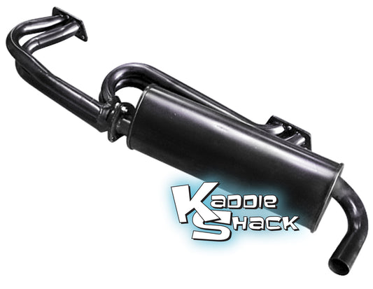 '72 to '74 Type 4 Quiet Pack Exhaust System, Rectangular Flange