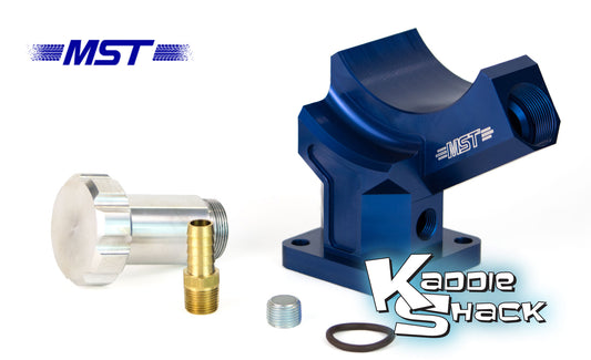 MST CNC-Machined Billet Aluminum Alternator Stand, Blue