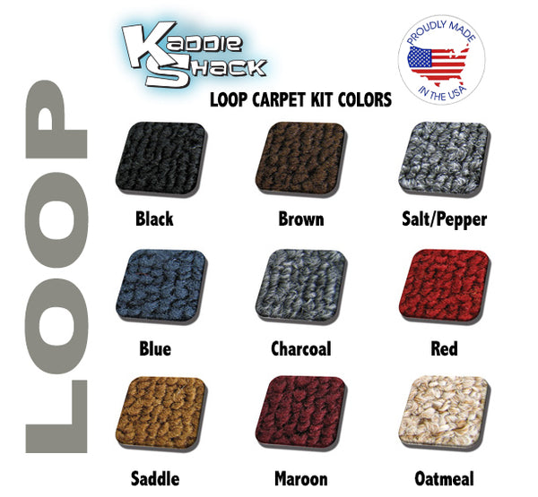 Vw Rug Bug VW Convertible Bug/Super Loop Front Carpet Kit, Made in USA – Kaddie Shack