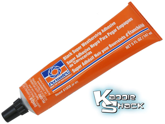 Permatex Black Super Weatherstrip Adhesive