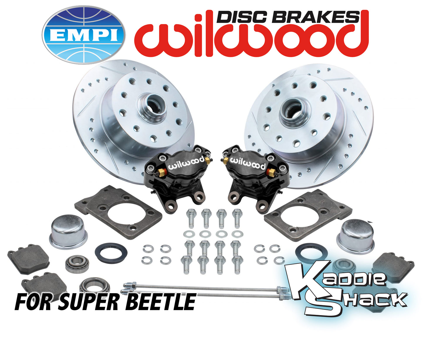 Wilwood Disc Brake Kit, Super Beetle, Porsche/Chevy Gray